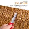 1 sada nástrojů na opravu proutí a ratanu Kovové nástroje a nůžky pro pletení košů, renovaci nábytku, DIY