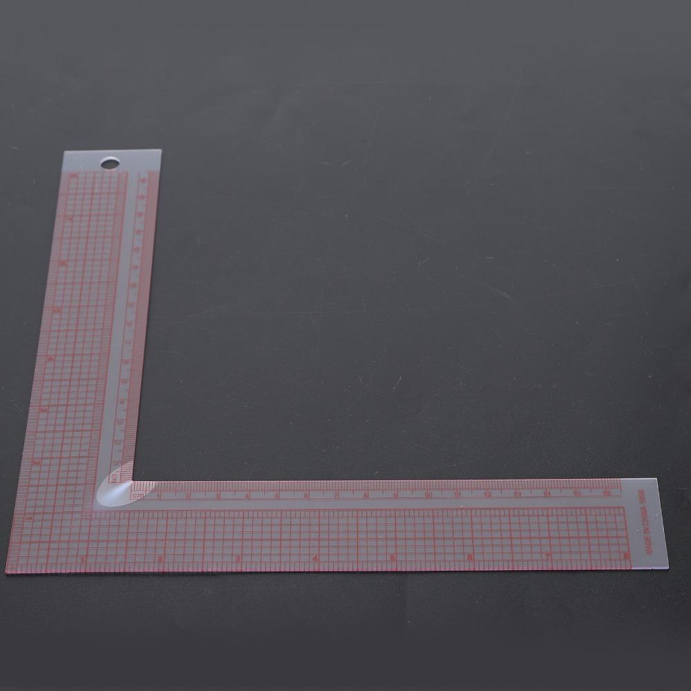 Plastic L-Shaped Ruler 90 Degree Right Angle Ruler Measuring Tool Sewing Ruler DIY Craft