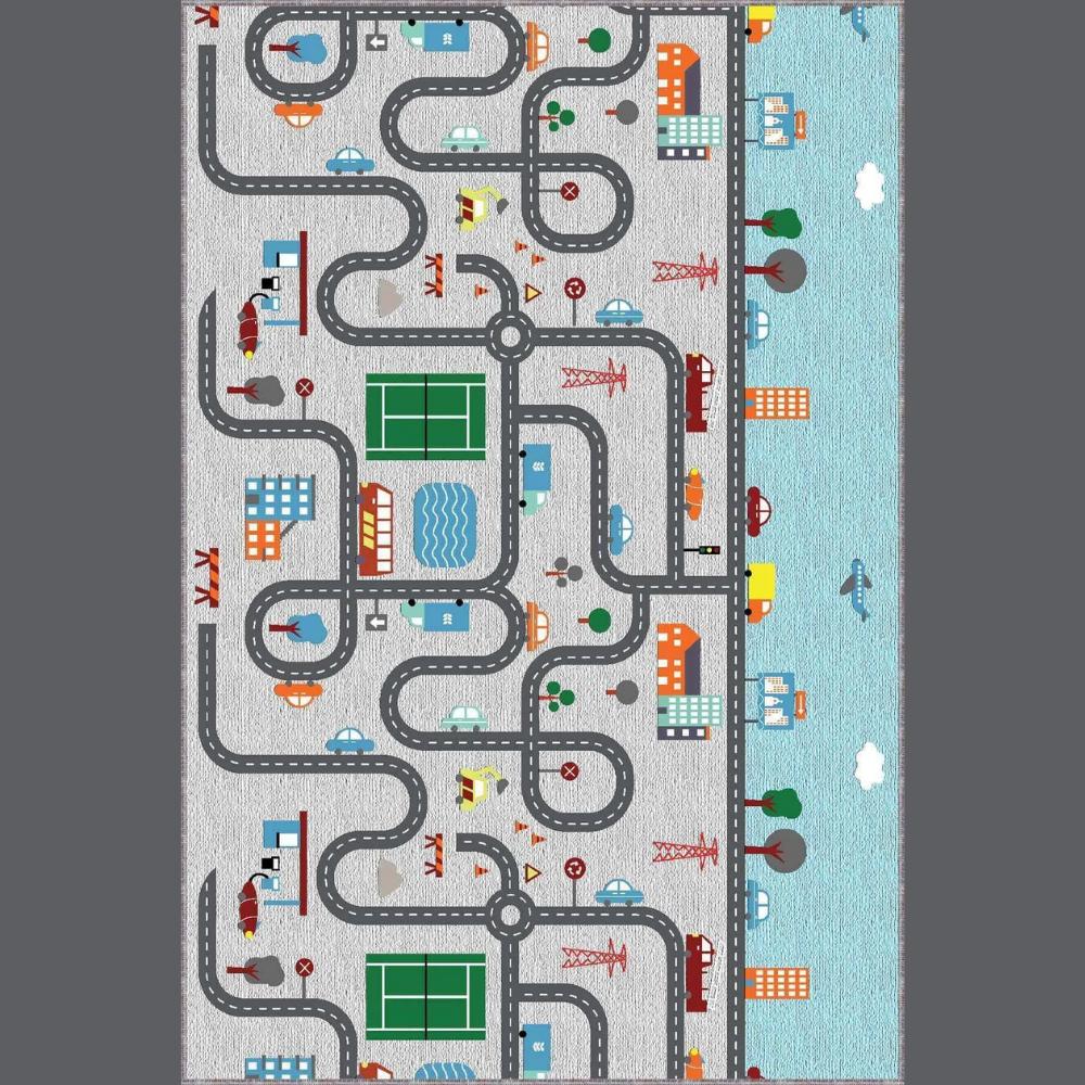 Miru Home Digital Print Washable Non-Slip Dot Base Living Room,Children and Baby Carpet Mcb-32