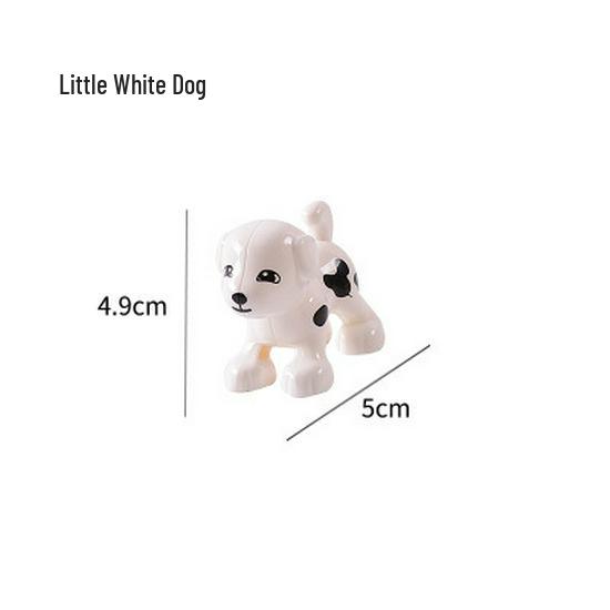 Gegele Lego-Compatible Building Blocks: Large Particles & Small Animal Accessories - Ocean, Zoo, Dinosaur Educational Toys