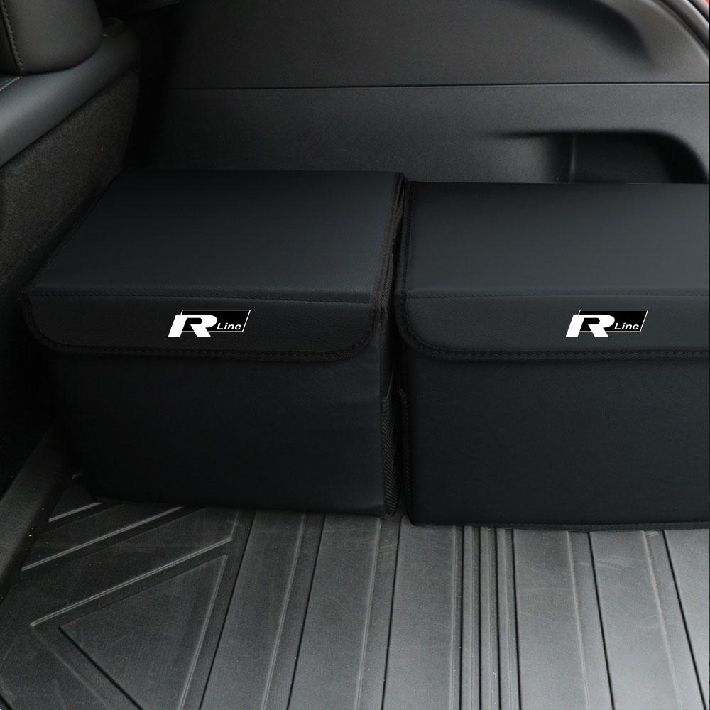 Car Trunk Organizer Box Travel Stowing Tidying Storage Case Auto Valve for Volkswagen VW Rline Golf TDI Magotan B6 B7 GTD Passat