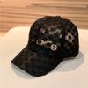 New summer hat women's fashion rhinestone hollow lace baseball cap thin breathable sunscreen visor cap cap