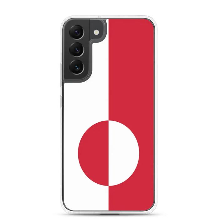 Coque Téléphone - Samsung - Galaxy S23 Ultra - Drapeau Groenland - Souple - Multicolore