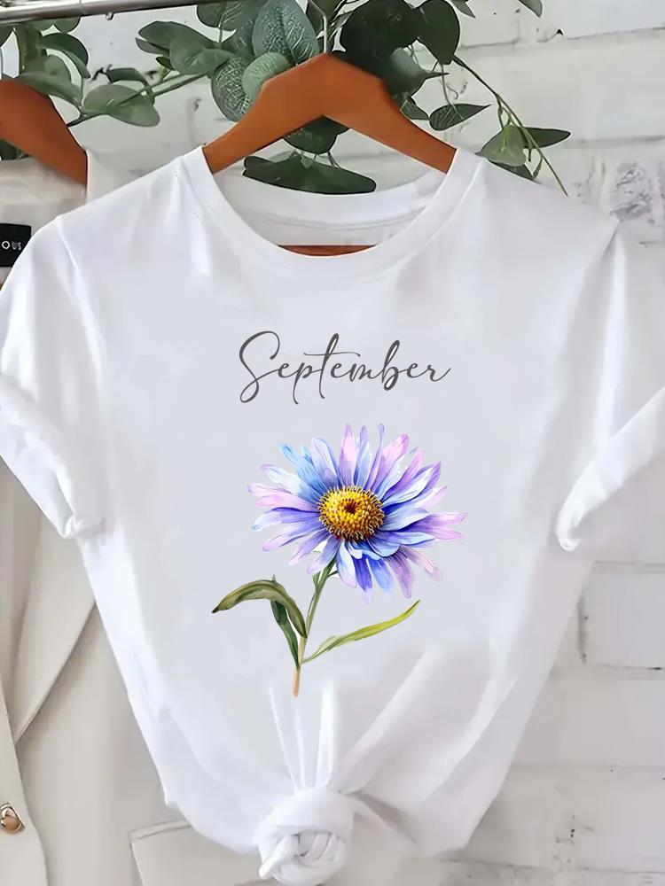 (Asian Size) cartoon lovely butterfly o-neck Lady Fashion Women Graphic Tee Short Sleeve T-shirts Casual Clothing Printed Female Top T Shirt