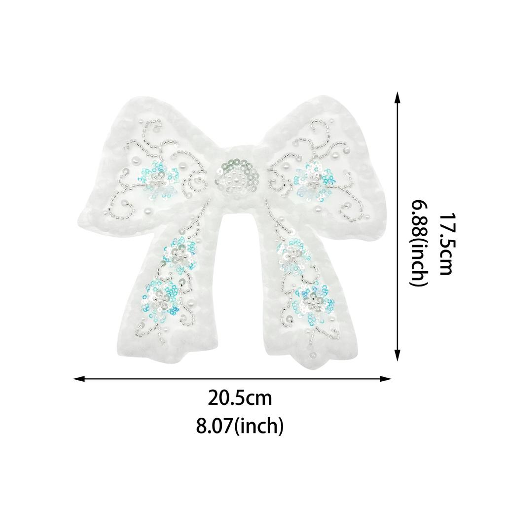 Three-Dimensional Dream Mesh Pearl Sequin Lace Butterfly Cloth Sticker Handmade Diy Accessories Clothing Bag Decoration