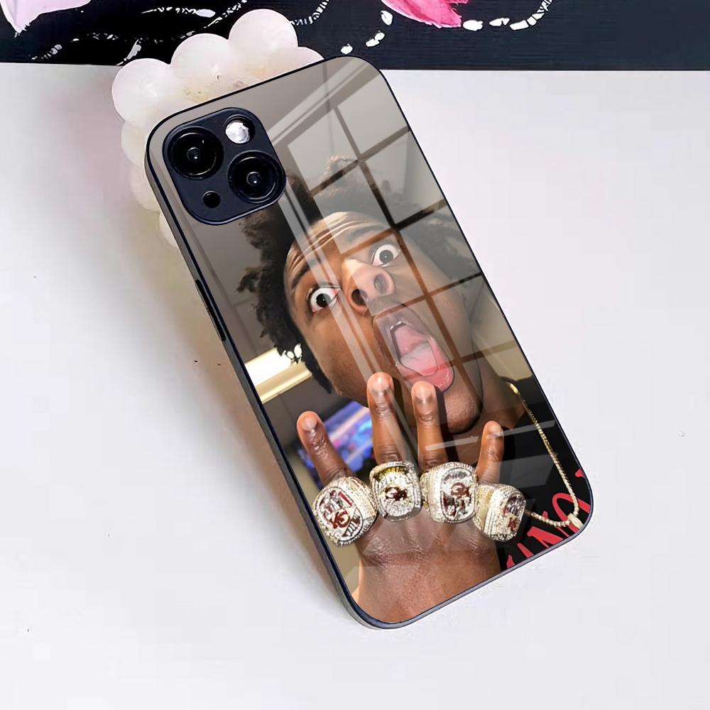 Funny Anchor IShowSpeed Phone Case For IPhone 17 Pro Max 16 15 14 Pro Max 13 11 X Xs Xr 8 7Plus Glass Cover