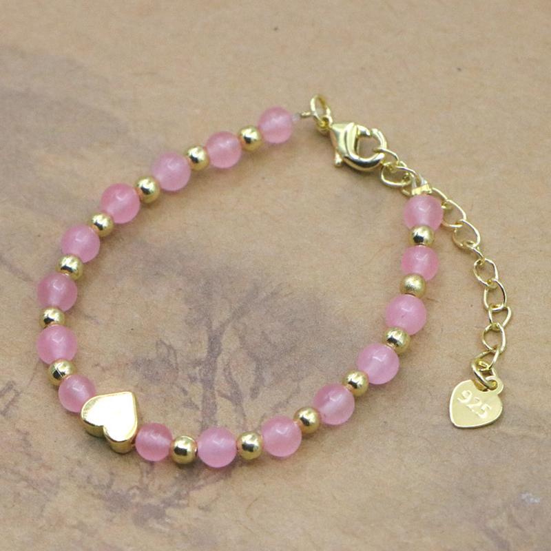 Lovely Natural Stone Beaded Bracelet For Women Girls Simple Personality Adjustable Bracelet Jewelry Accessories Gifts