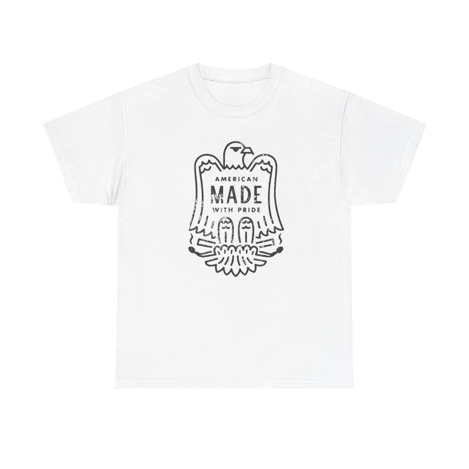 

American Made With Pride Graphic T Shirt Unisex Heavy Cotton Tee Gift 4XL