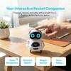 Plastic Pocket Robot White Talking Robot Portable AI Companion Robot  For Kids