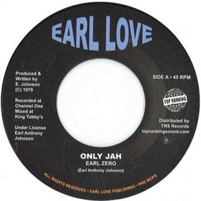 7inch Record EARL ZERO - Only Jah / Only Jah Dub TRSEL5 Earl Love/Top R 1979 Europe Reggae, Ska & Dub Used