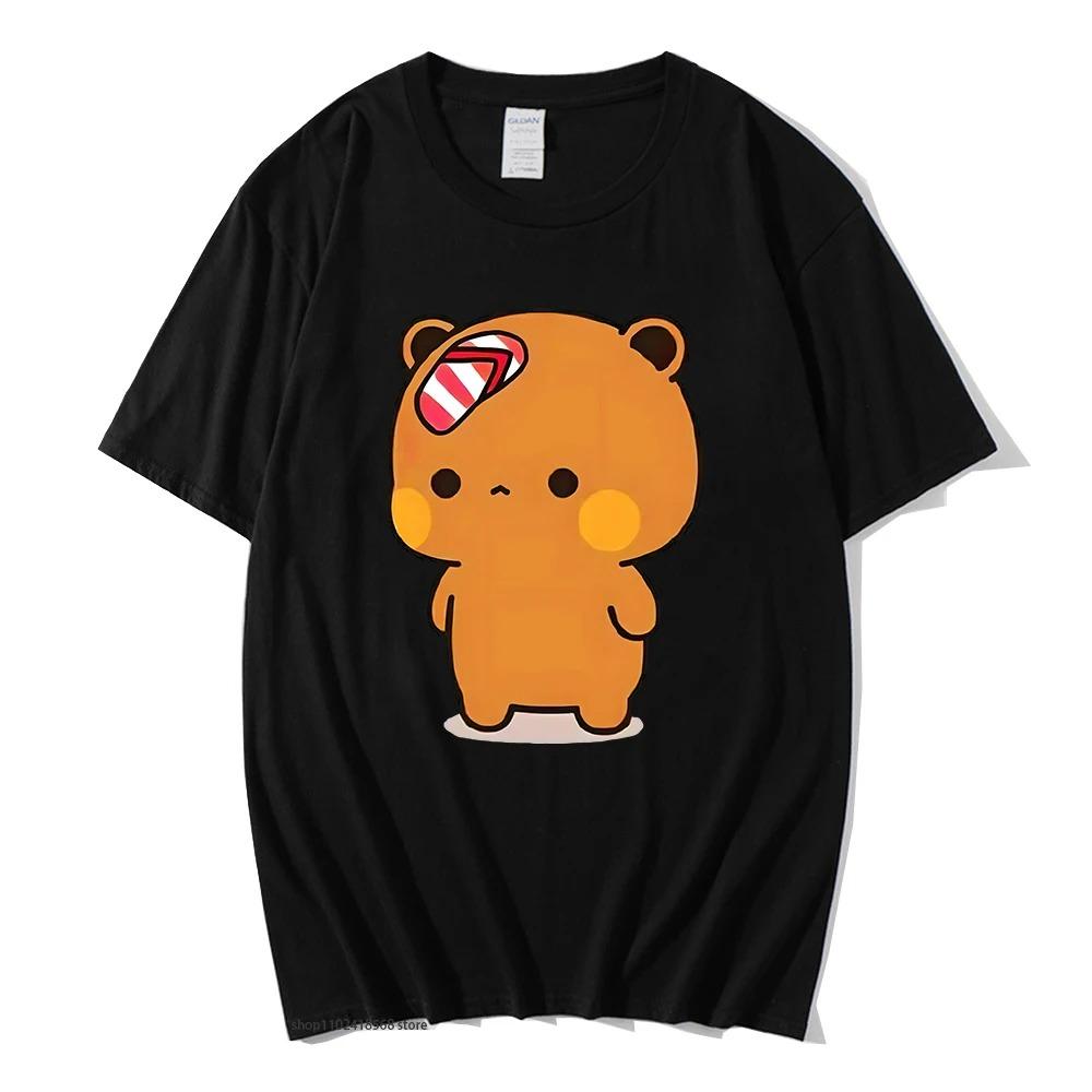 Anime Cartoon Panda Bear Bubu and Dudu T Shirt Kawaii Graphic Printed T Shirt Fashion Crew Neck Plus Size T Shirt Unisex