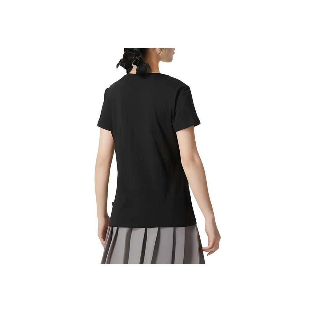 Puma Letter Print Casual Loose Breathable Short Sleeve Drop Shoulder T-Shirt Women T-Shirts Black 682127-01