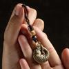 Women Gourd Turtle Fish Good Luck Brass Key Holder Bag Ornaments Car Keys Ring Wind bells Keychain