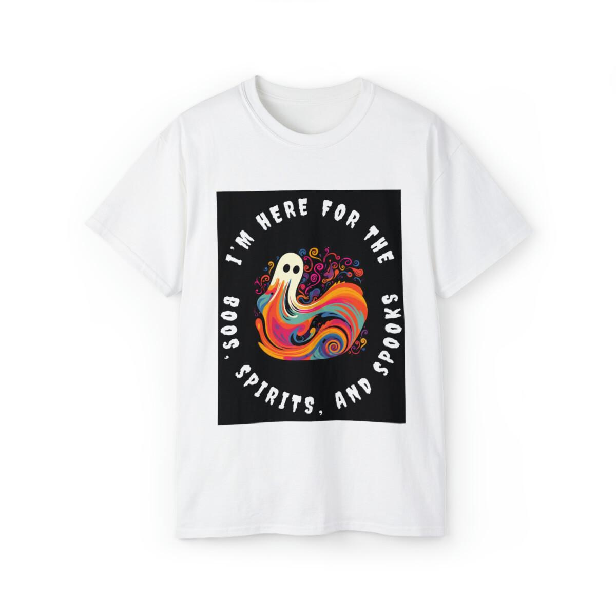 Retro Vibrant Ghost Halloween T-Shirt S разноцветный