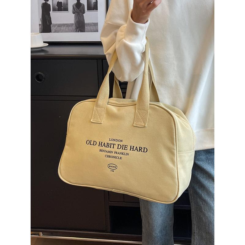 Damen Große Canvas Reise-Tragetasche - Vielseitige, Leichte Handtasche für Kurztrips & Geschäftsreisen