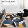 Modern Geometric Velvet Area Mat Non Slip Backing Machine Washable Soft Durable Living Room Bedroom Office Decor