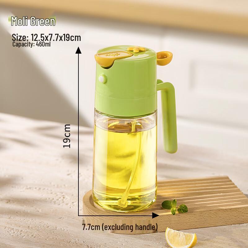 ZISIZ Glass Oil Sprayer Dispenser Bottle Set