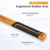 BOOSDEN Shockless Rubber Hammer, Large Hammer with Rubber Mallet, Non-Slip Handle, Shock Absorbing, for Woodworking, 1100g