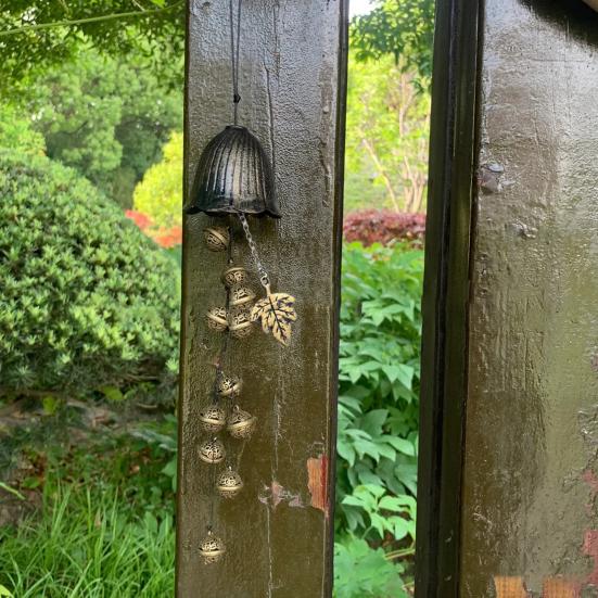 Halloween Witch Bell Wind Chime Hanging Metal Bell Farmhouse Rustic