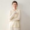 Women's Fashionable Hooded Cashmere Sweater - Versatile, Loose Fit, Short & Long Sleeves, Autumn/Winter Pullover Hoodie.