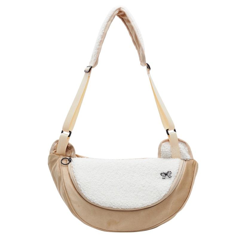 

Зимняя фланелевая сумка-пельмень женская новая большая вместительная на плечо, сумка-мессенджер, трендовая модная нагрудная сумка хаки