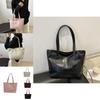 Elegant And Spacious Pu Tote Bag For Women Modern Urban Minimalist Style Perfect For Daily Use