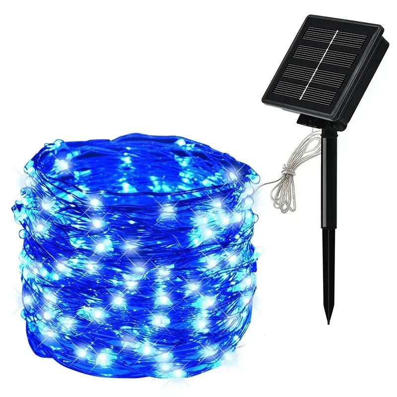 1 Pack Solar Lights Outdoor Waterproof Solar Fairy LED String Light With 8 Modes Twinkle Lights For Garden Party Wedding Decor
