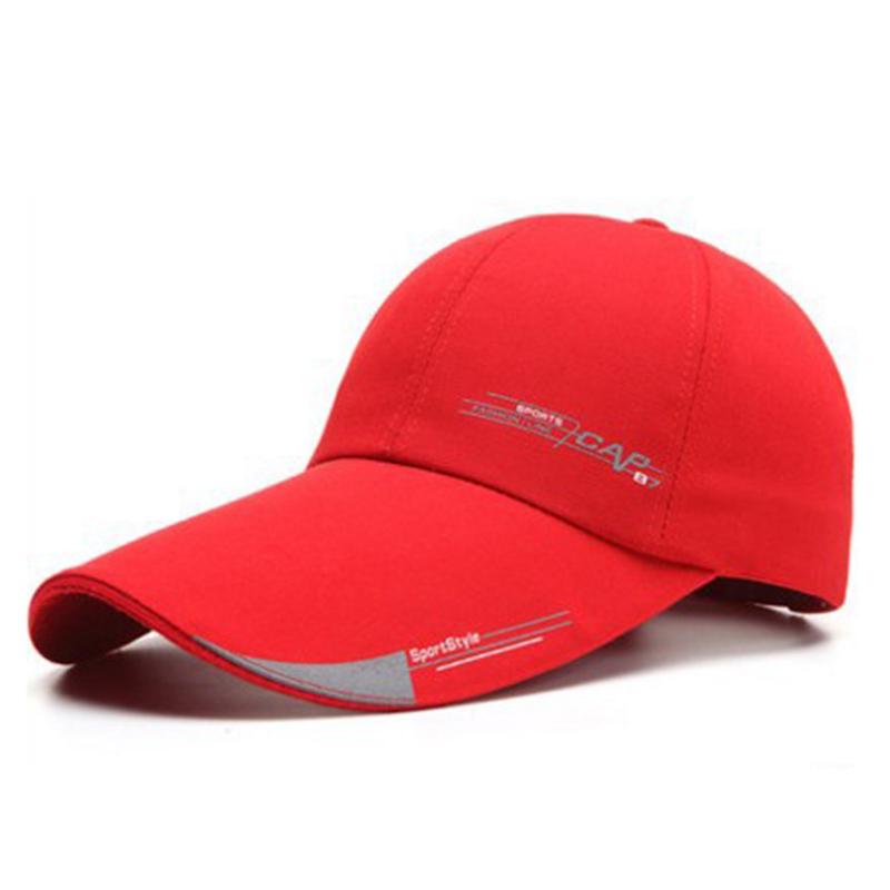 

Baseball Cap For Men Summer Outdoor Fishing Sun Hats Male Fashion Sports Caps Men Long Visor Brim Shade Adjustable Snapback Hat 56-60cm
