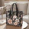 Boho Floral Pattern Large Tote Bag for Daily Use