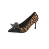 Fashion Shoes Female 2025 Fashion Shallow Women's High Heels New Butterfly-knot Office and Career Sexy Pointed Toe Plus Size Heels Women