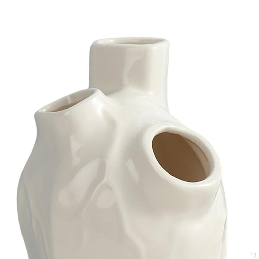 Ceramic Pot Container Dried Holder for Desktop Centerpiece Decorion