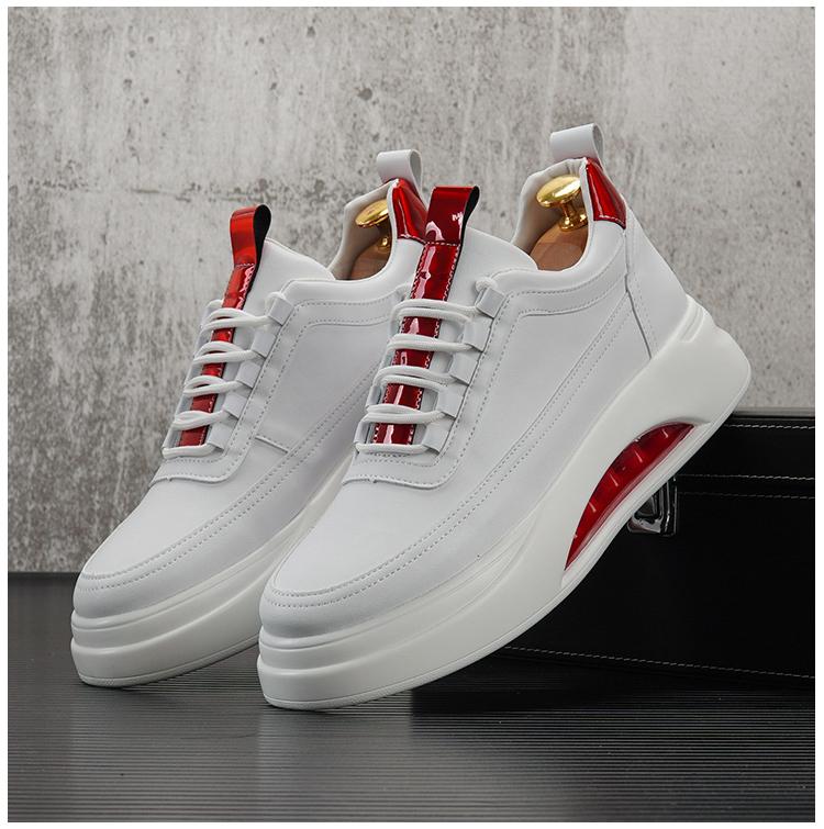 Fashion Men's Shoes White 2025 Autumn New Trend Versatile Casual Sports Shoes Men's Thick Sole Light Non-slip Breathable Shoes for Men