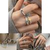 Highend Stylish Smiley Face Baroque Pearl Ring For Women With Unique Copper Design