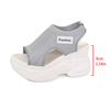 Damen Sommer Sandalen Keilabsatz Unifarben - Bequemes Atmungsaktives Obermaterial, Plateau-Keilabsatz mit Offener Zehenpartie, Stilvolle Sport-Casual Sandalen