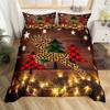 Vánoční povlak na přikrývku Santa Claus Ložní souprava Vánoční Šťastný Nový Rok Dekor Přikrývka Mikrovlákno Přehoz na postel Královská velikost