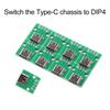 10PCS 5PCS 1PCS USB Type-C Breakout Board Serial Basic Breakout Female Connector Type PCB Converter Board with Row Pin