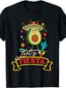 Lets Fiesta Avocado Funny Cinco De Mayo 2024 Mexican T ShirtSame Style 2026 Summer Shirt Sleeved Printed T Shirt 180G