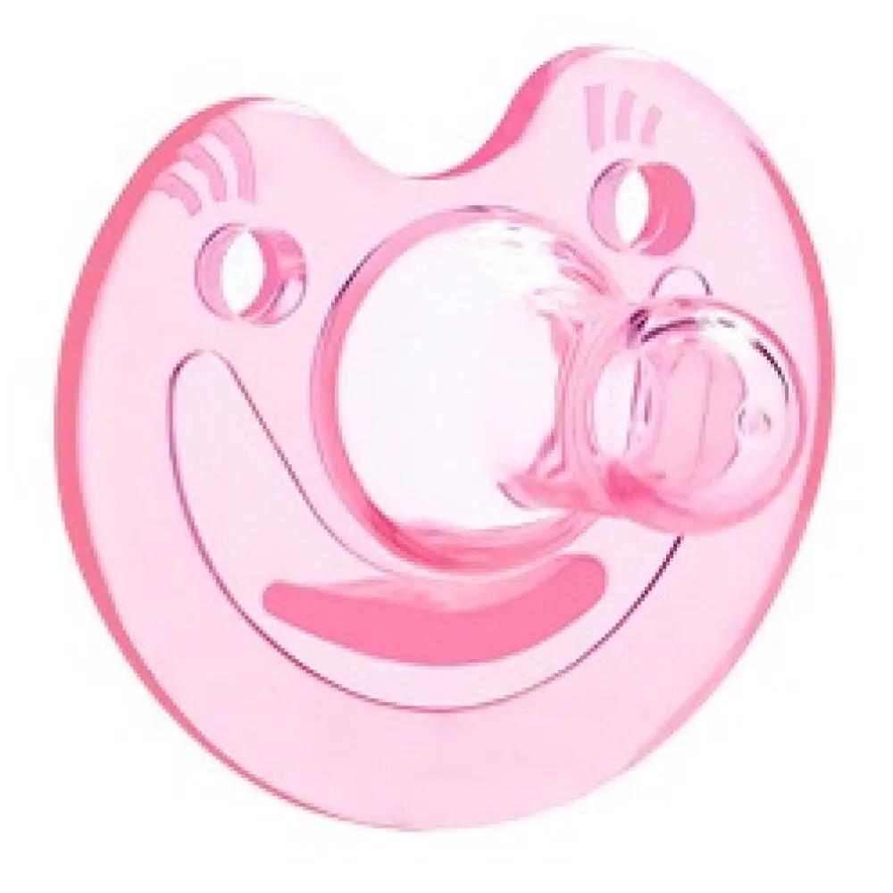 0-3 Years Silicone Round Pacifier Baby Teether Bear Smiley Cat Silicone Pacifier Bisphenol Free Perfect Gift for Newborns