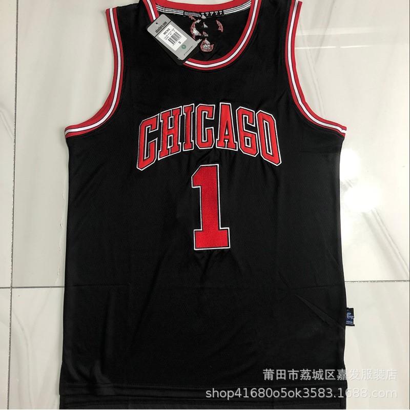 Mens Retro Mesh Basketball Jersey With Embroidered Number - Chicago Bulls 23 Michael Jordan 91 Dennis Rodman 1 Derrick Rose