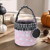 Textile Halloween Candy Basket Roomy for Seasonal Displays