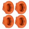 Lightweight Aluminum Alloy Hex Wheel Nuts 17mm Anti Loose Dustproof Hex Nut for 18 RC CarOrange