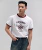 Opeumeideu [2Pack] Raceway Semi-Muscle Fit Crop Ringer Short Sleeve Tee