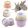 Rabbit Stacking Cups 8Pcs Safe Reusable Bunny Toys Snack Cups Enrichment Toys for Bunny Small Animals Hiding Food And Playing