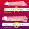 Silicon Penis Extender Dick Enlargement Penis Sleeve Condom Binding Scrotum Delay Ejaculation Reusable Sex Toys