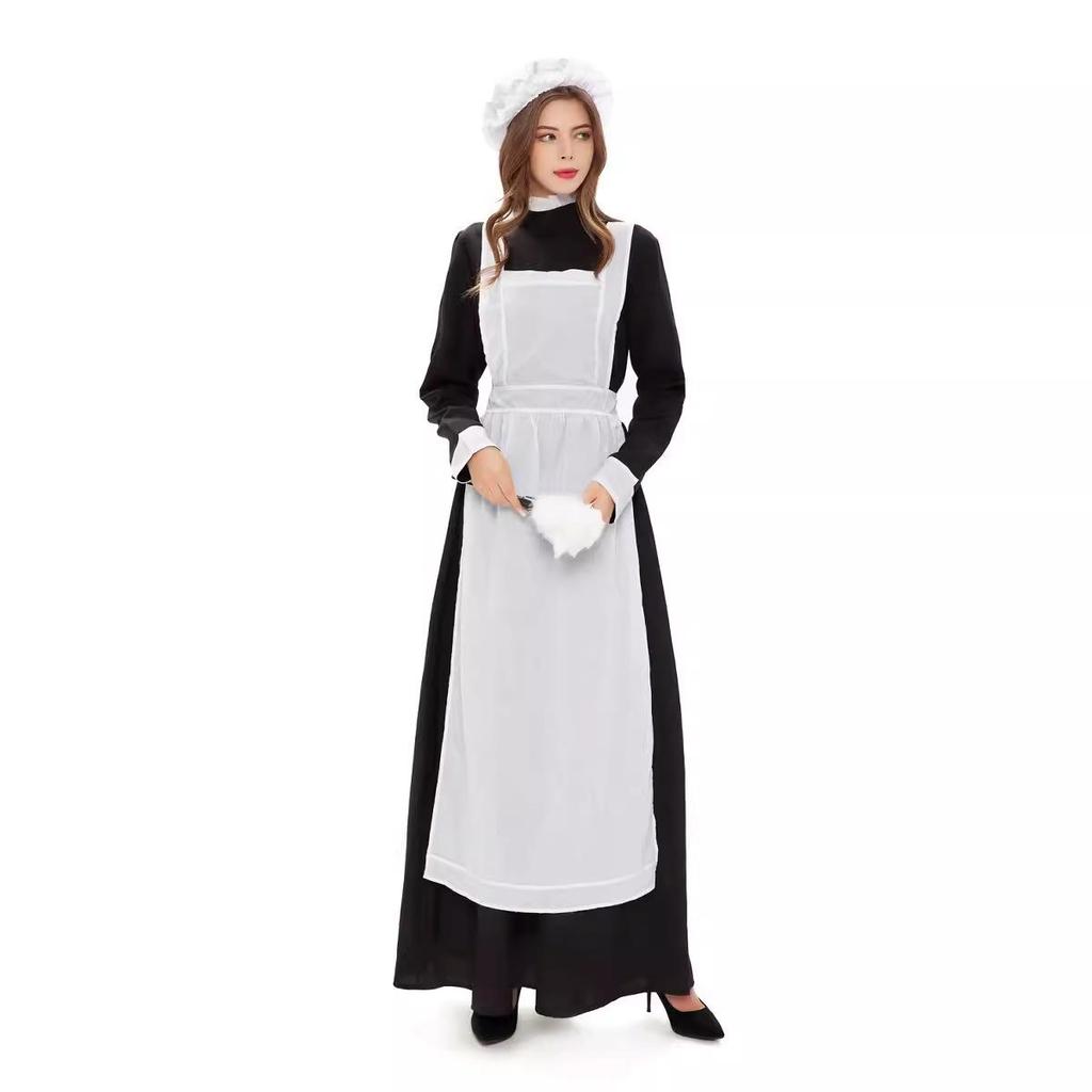 European and American Halloween Cosplay Red Cross Costume Set for Parties and Stage Performances