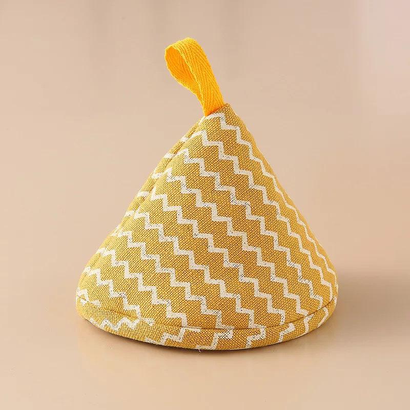 Japanese Triangle Anti-Scald Pot Lid Handle & Ear Covers - Heat Insulation Gloves for Cast Iron Cookware