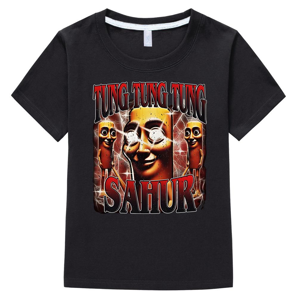 

tung tung sahur Short Sleeve T-shirts Kawaii Anime Tshirt Cute Manga 100% Cotton Tee-shirt Aesthetic Cartoon Boys/girls T Shirt 5XL різнокольоровий