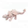 Pink Rose Dragon Doll Mesh Bag Rose Dragon Gift Girls Soothing Doll Plush Toy 25-26