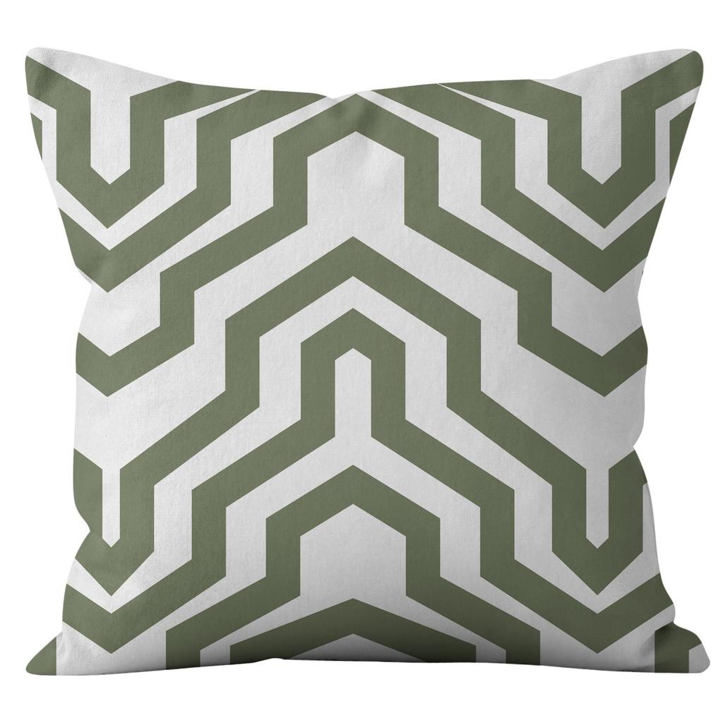 Nordisch Schlicht Grün Geometrisch Kurz Samt Kissenbezug Gestreift Diamant Heim Sofa Kissen Kissenbezug