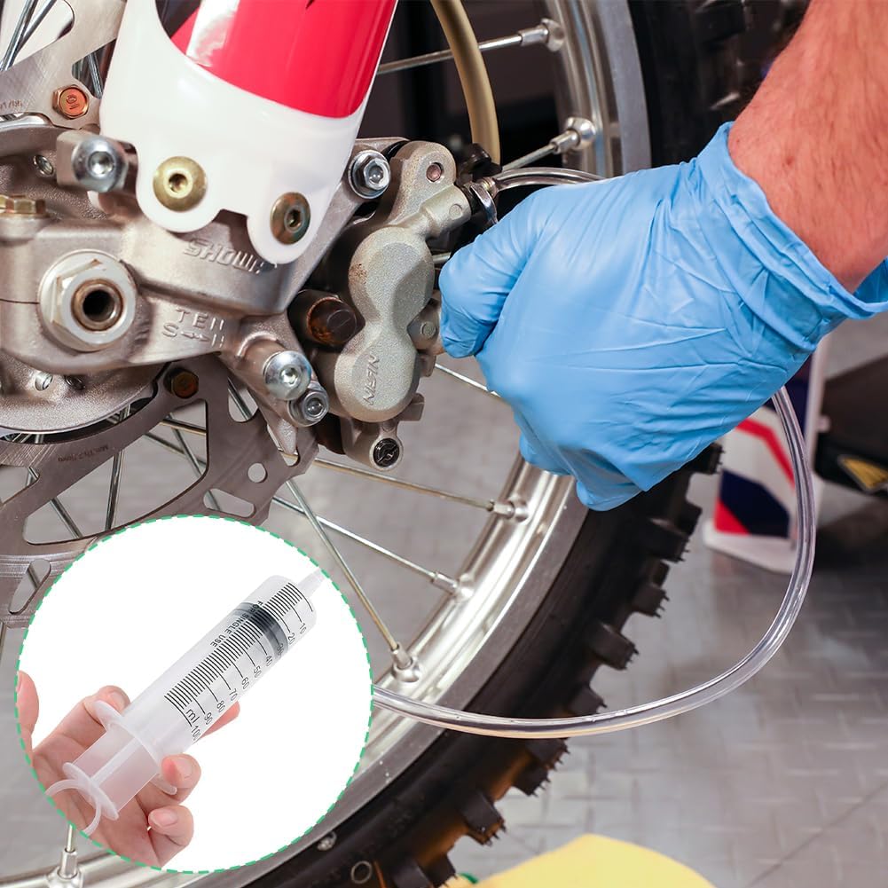 Brake Bleed Kit, Hydraulic Disc Clutches Bleeding Kit 100ML Syringe 50Cm Hose Oil Fluid Extractor Bleeder Tool Universal For Motorcycle Motorbikes